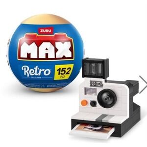 New ZURU MAX RETRO 168 pcs building block Bricks Set Television TV Vintage Eames